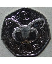 Остров Мэн 50 пенсов 2020 UNC